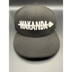 New Era Wakanda Forever Hat Cap Snapback Marvel Black Panther Embroidered Black